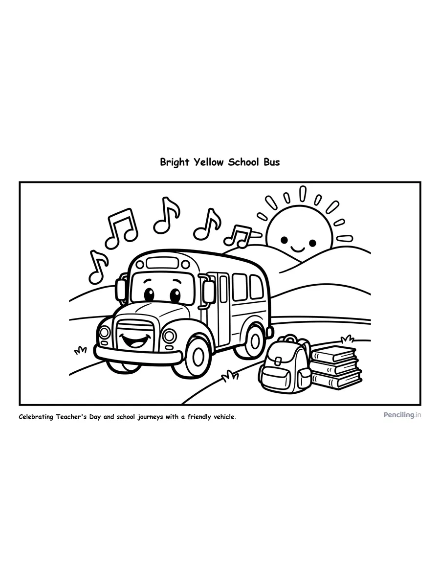 Bright Yellow School Bus