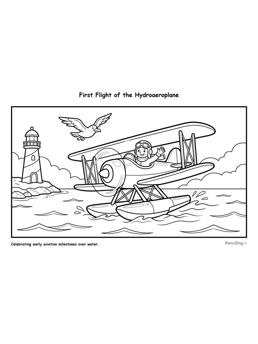 First Flight of the Hydroaeroplane