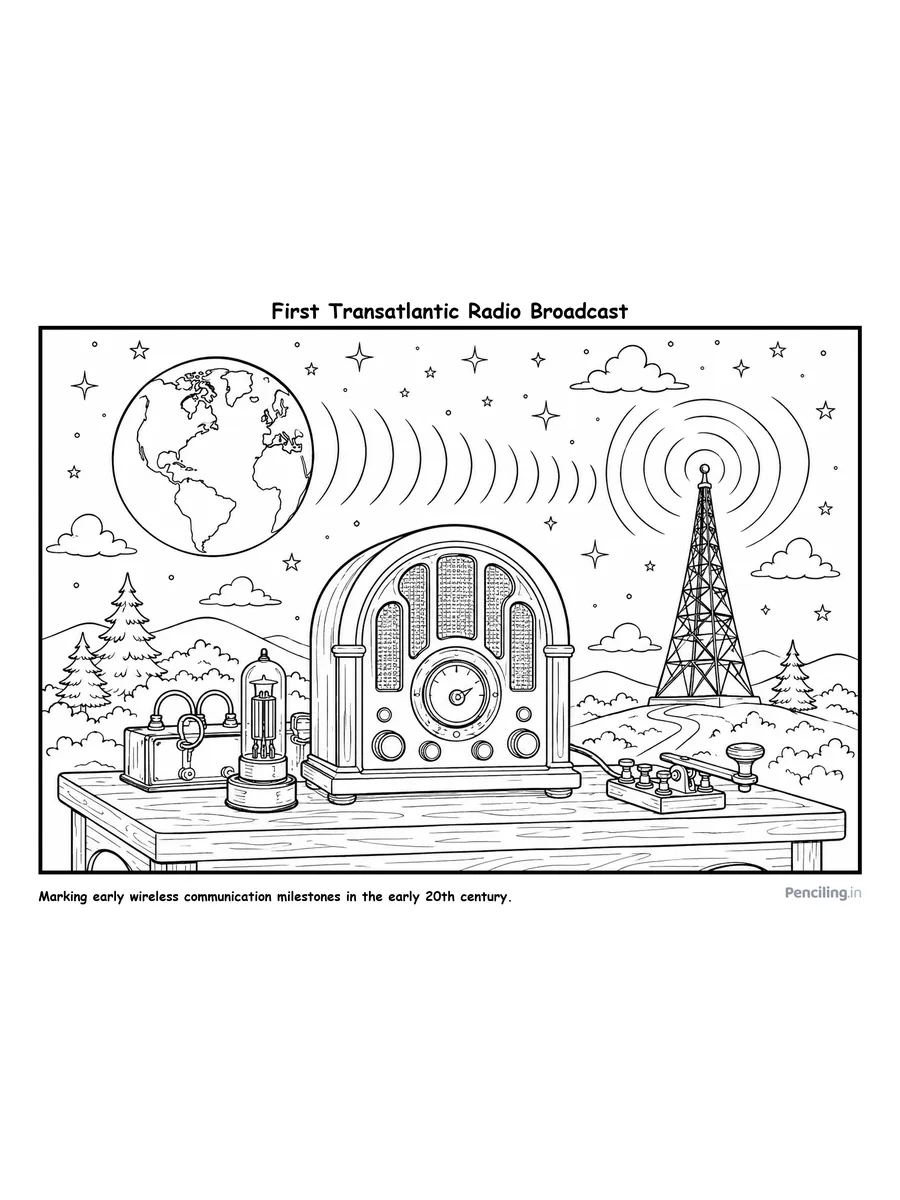 First Transatlantic Radio Broadcast