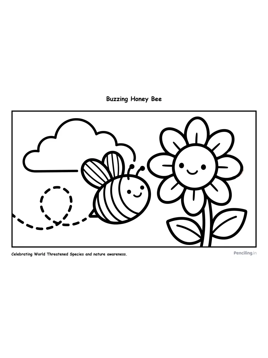 Buzzing Honey Bee