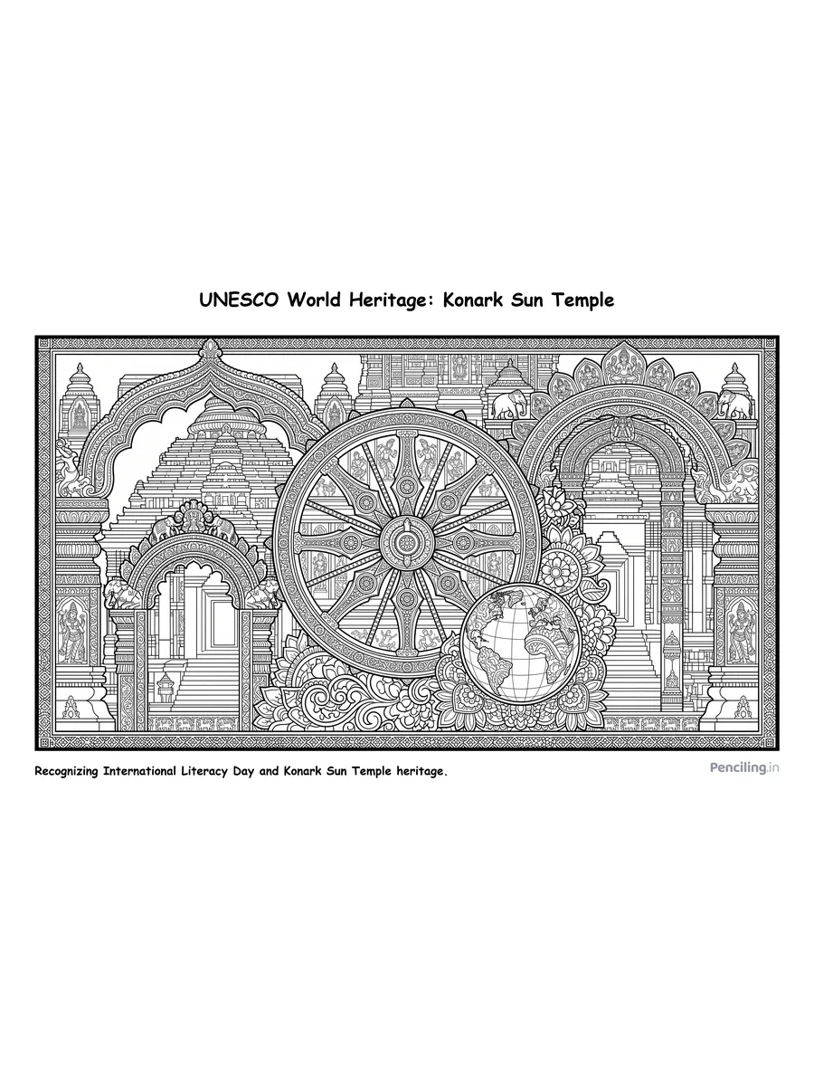 UNESCO World Heritage: Konark Sun Temple (1250 CE)