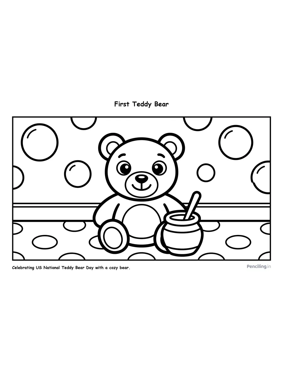 Sweet Little Teddy Bear (US National Teddy Bear Day)