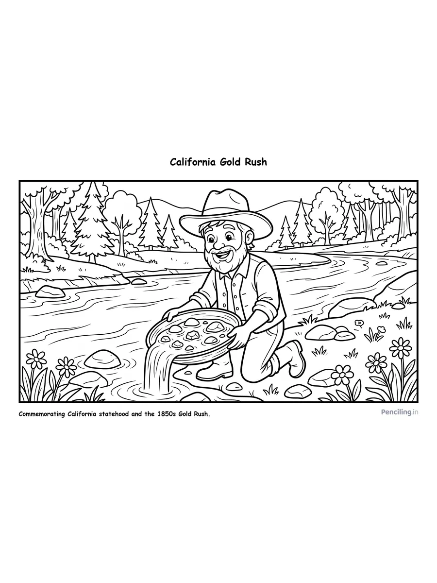 California Gold Rush (US California Admission Day, 1850)