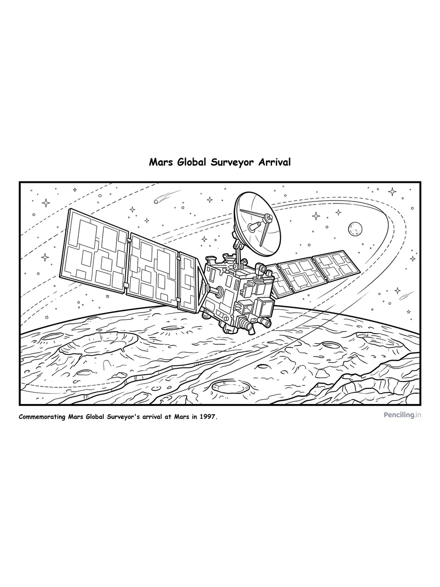 Mars Global Surveyor Orbital Arrival (NASA Space Science, 1997)