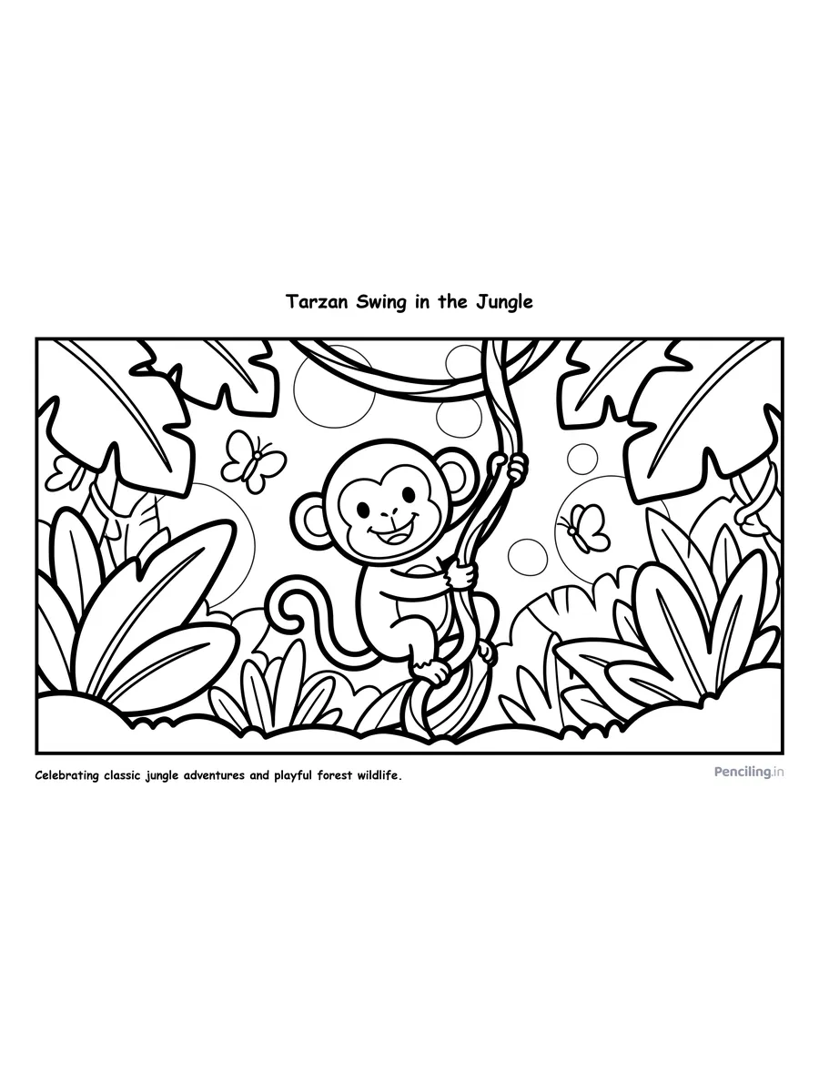 Tarzan Swing in the Jungle (Edgar Rice Burroughs, 1912)