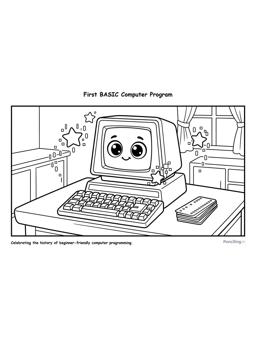 First BASIC Computer Program (Beginner Computing History, 1964)