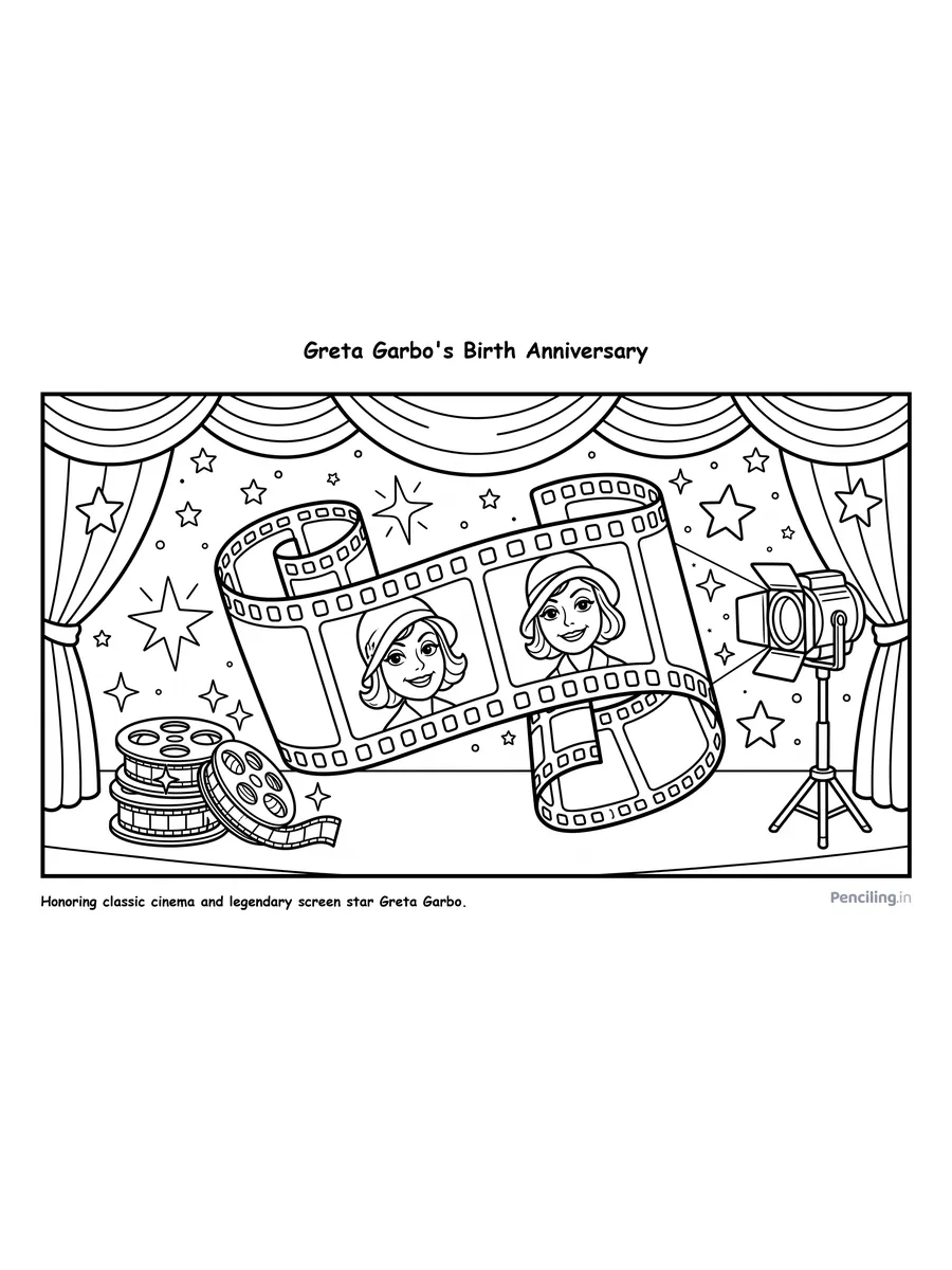 Ages 5–6: Greta Garbo's Birth Anniversary (1905 Classic Cinema Legend)