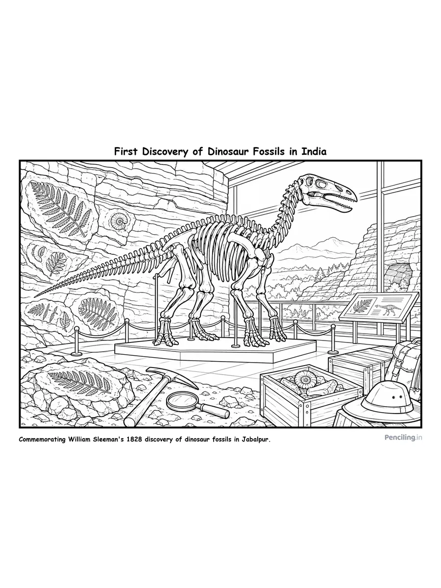 Ages 9–10: First Discovery of Dinosaur Fossils in India (1828 Paleontology Milestone)