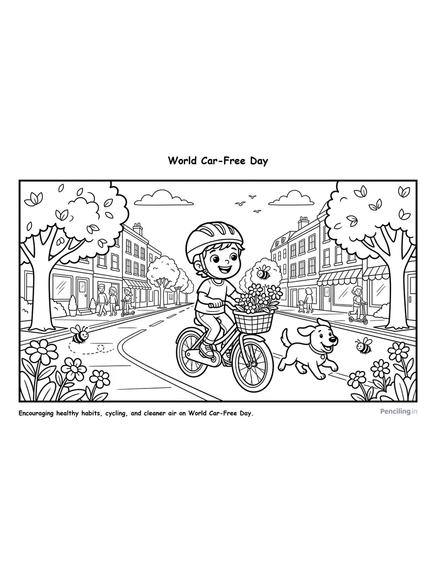 Ages 5–6: World Car-Free Day (Green Mobility & Clean Air)