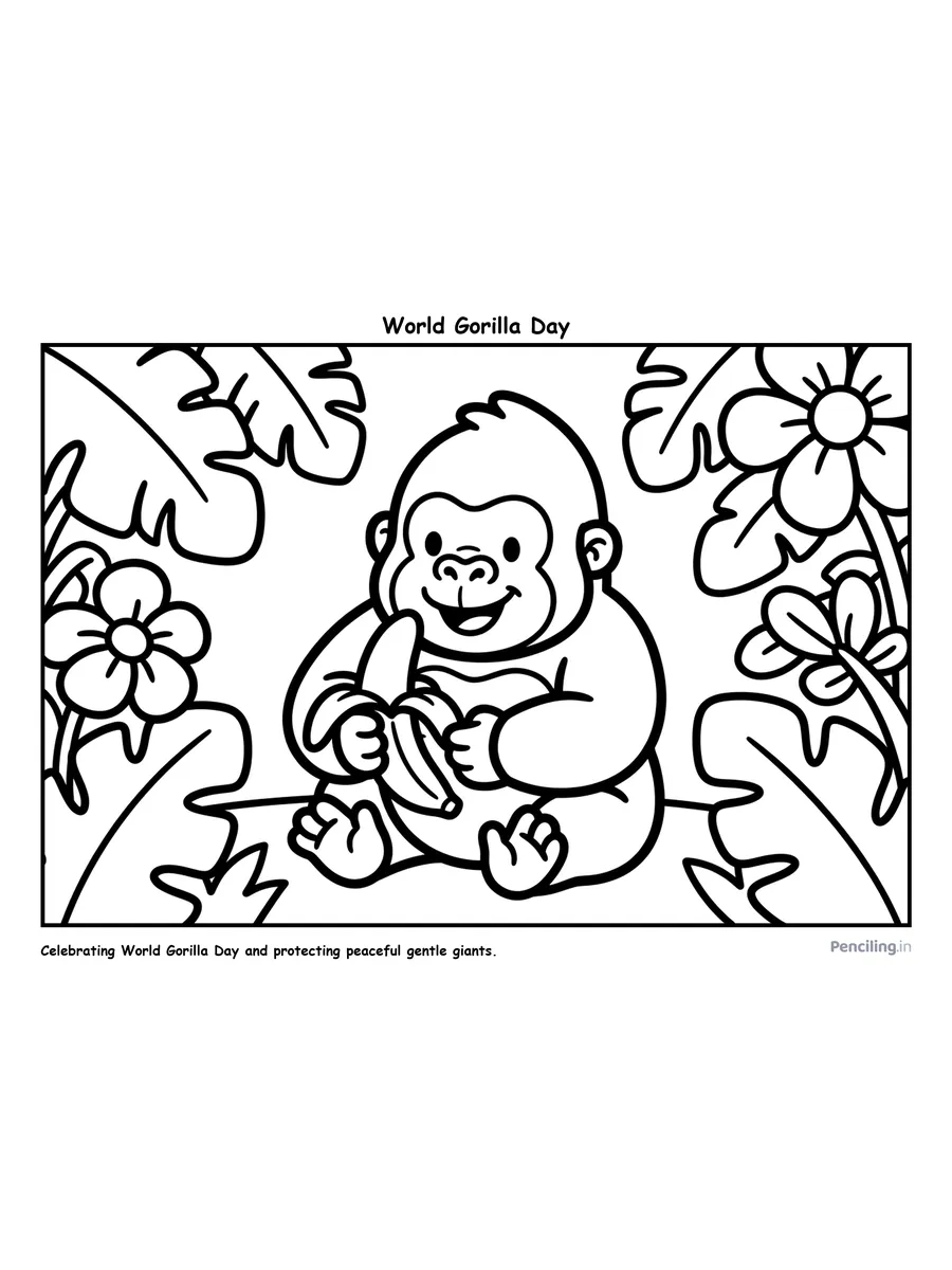 Ages 2–4: World Gorilla Day (Gentle Giants of the Jungle)