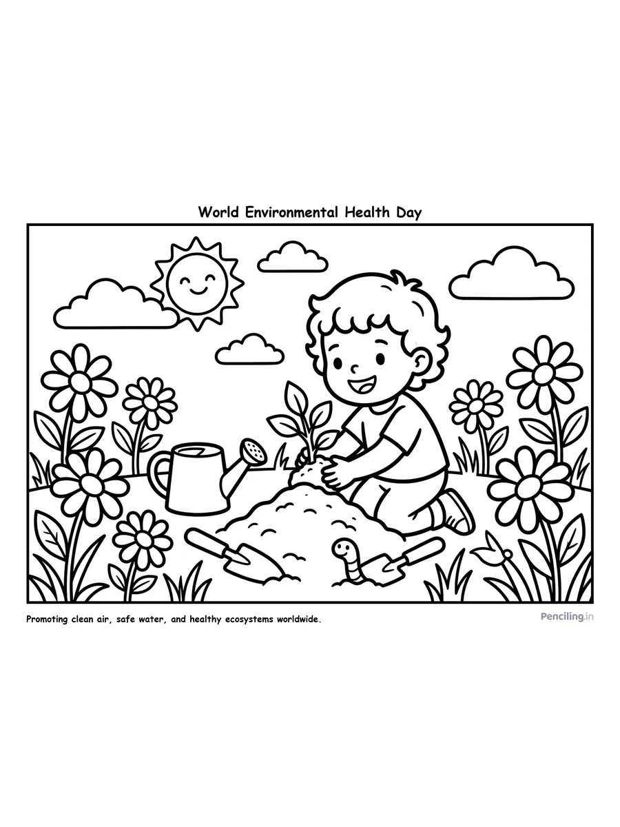 Ages 2–4: World Environmental Health Day (Planting for Our Planet)