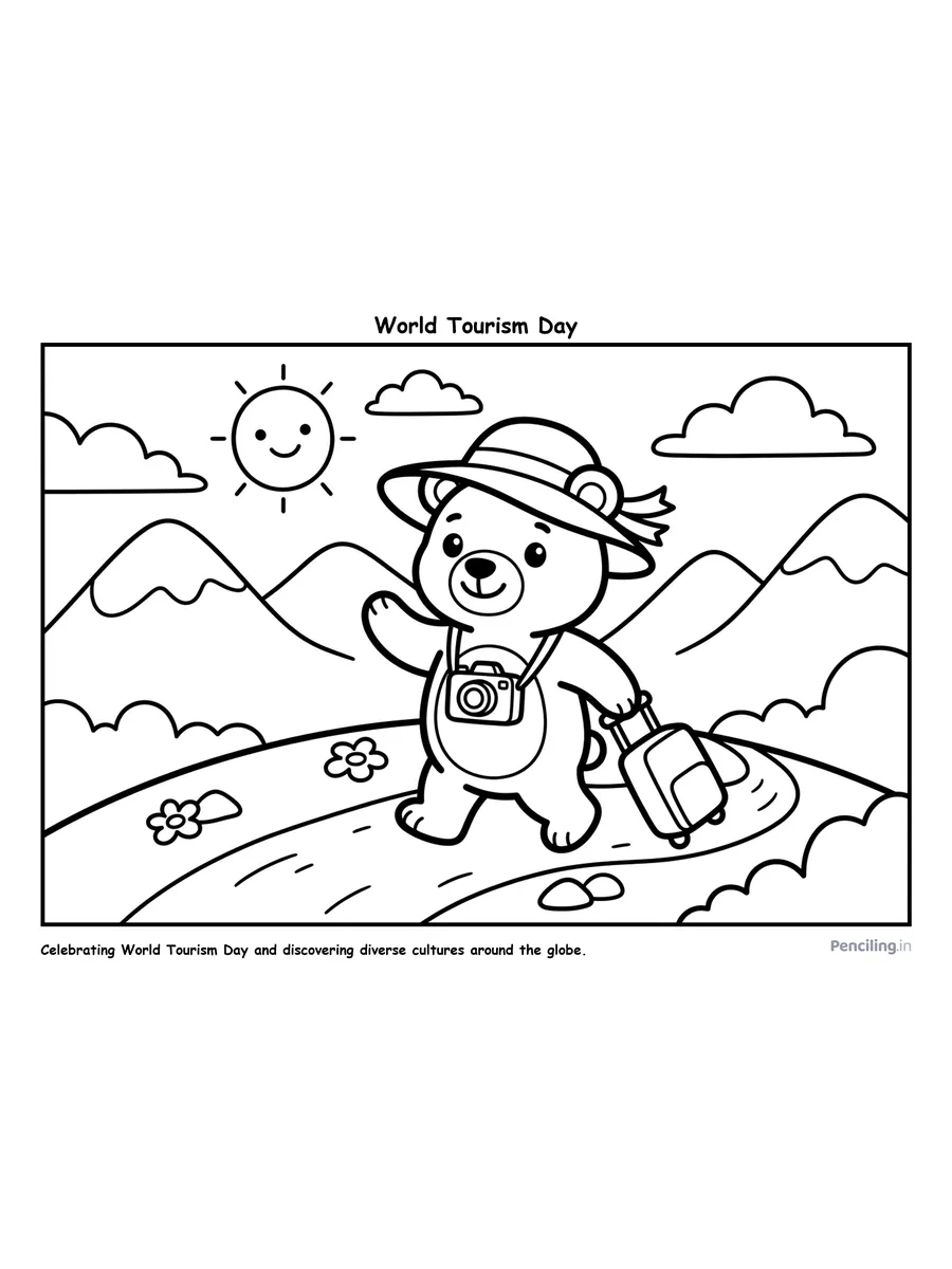 Ages 2–4: UN World Tourism Day (Little Globetrotter Bear)