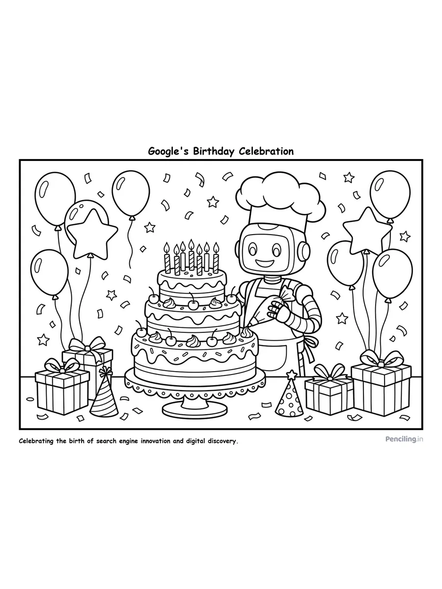 Ages 5–6: Google's 28th Birthday Celebration (Baking Tech Milestones)