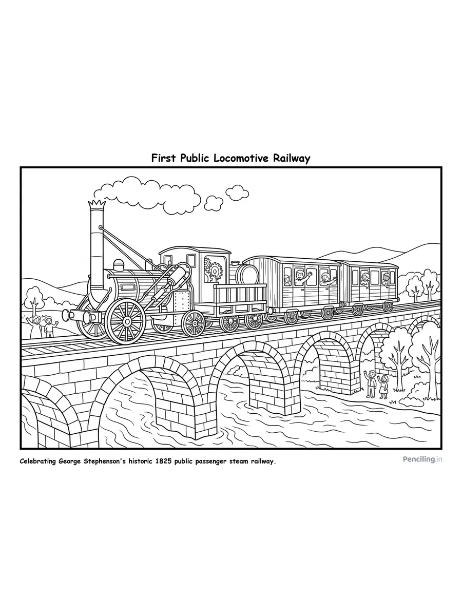 Ages 7–8: First Public Steam Railway (The Stockton and Darlington Railway)
