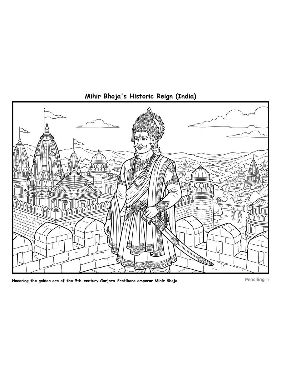Ages 9–10: Emperor Mihir Bhoja's Golden Age (Gurjara-Pratihara Empire)
