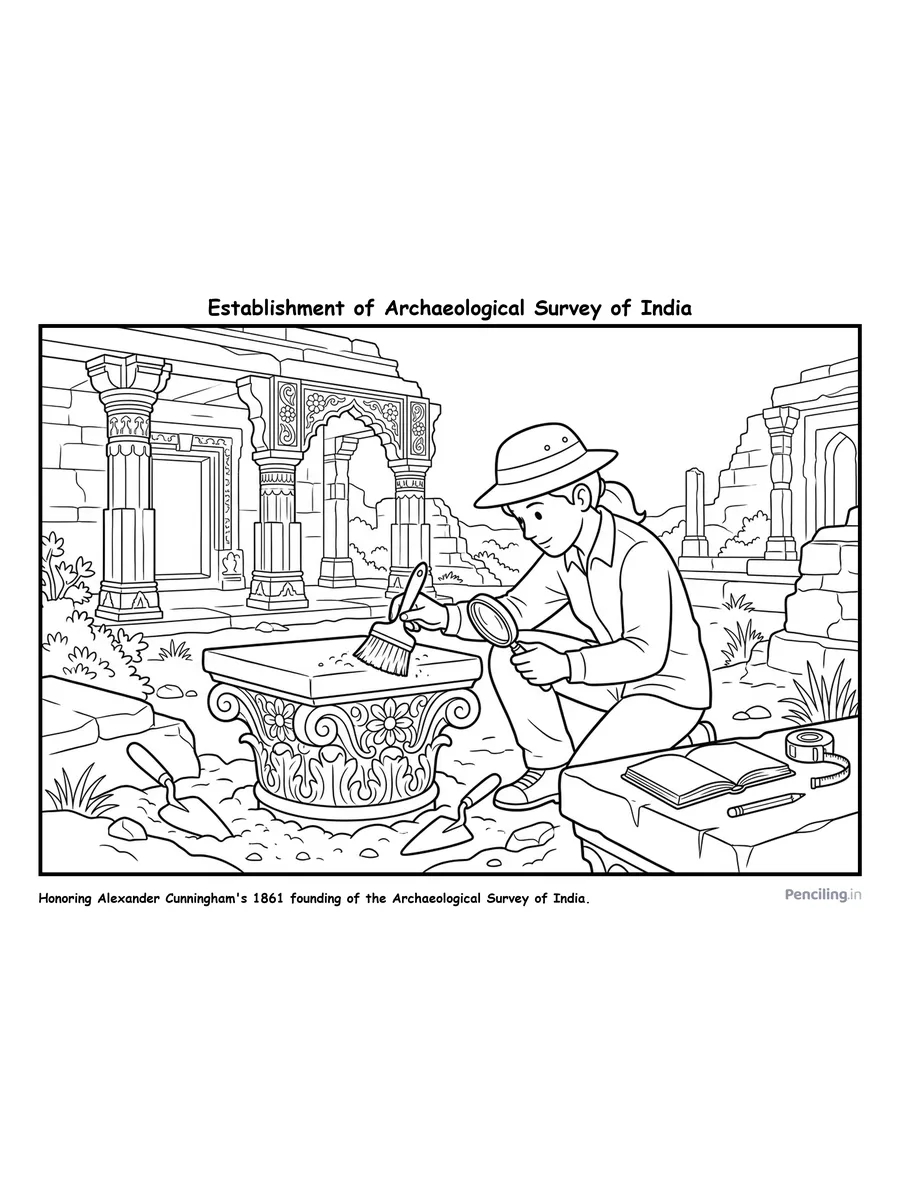 Ages 7–8: Founding of the Archaeological Survey of India (1861)