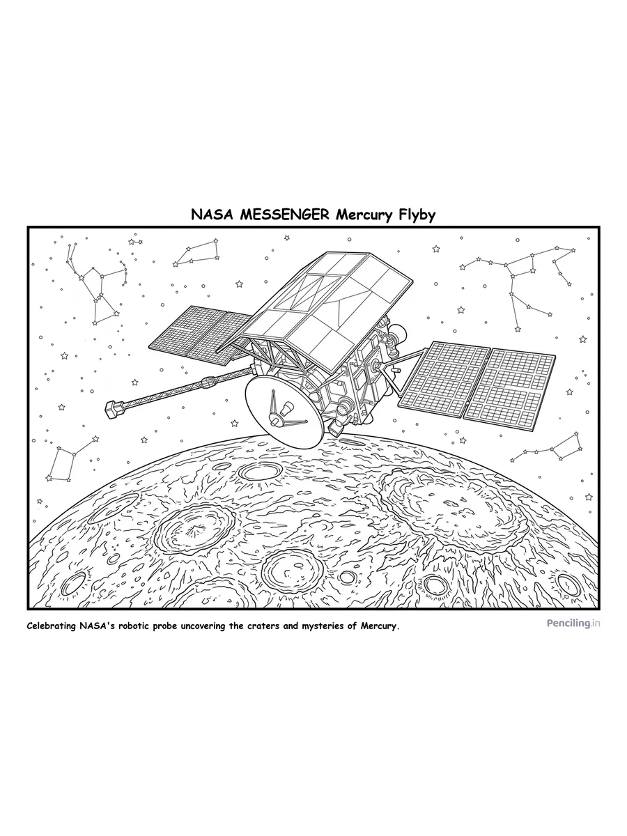 Ages 9–10: NASA MESSENGER Spacecraft Mercury Flyby (2008)