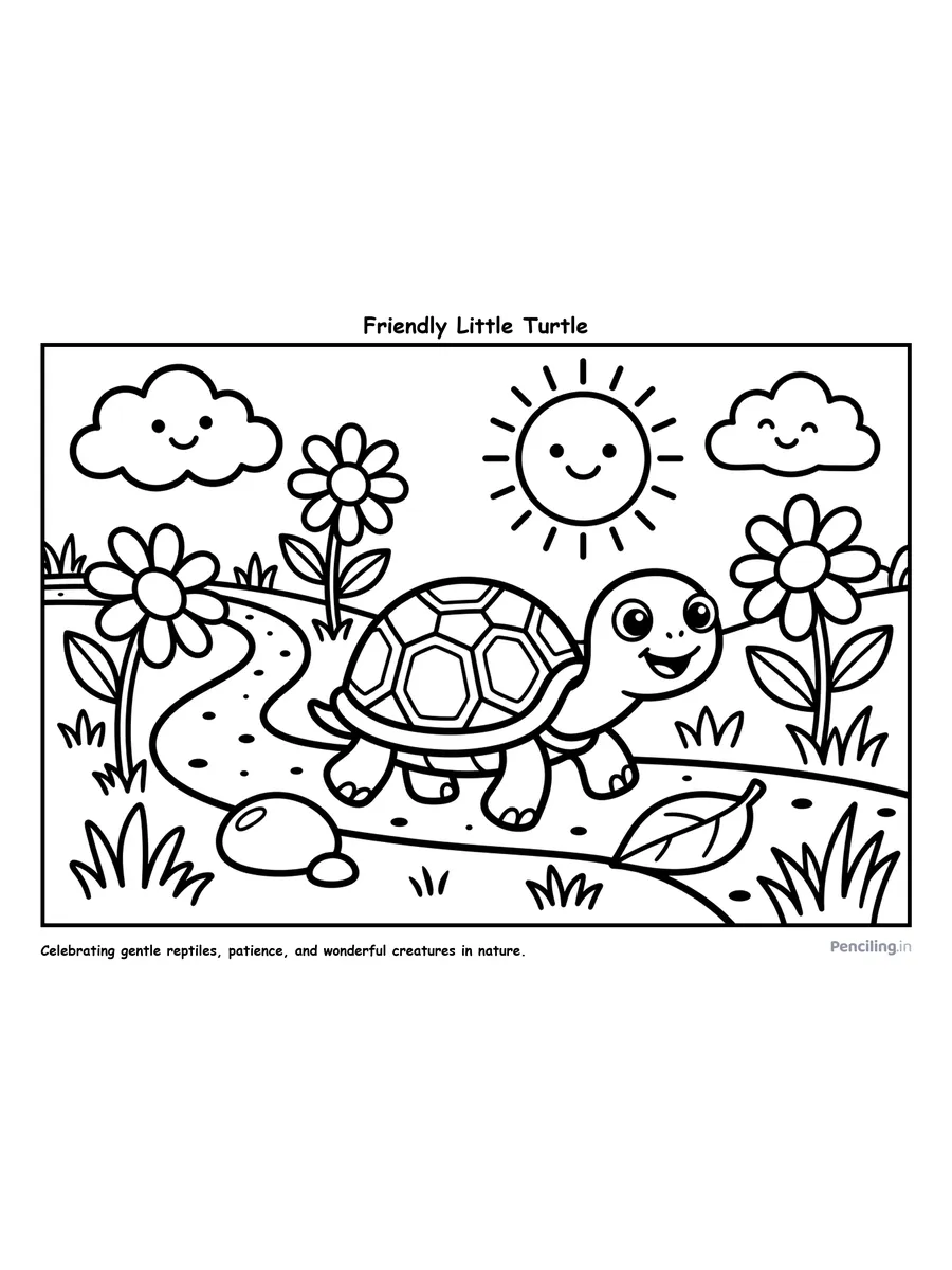 Ages 2–4: Nature Walk: Friendly Little Garden Turtle