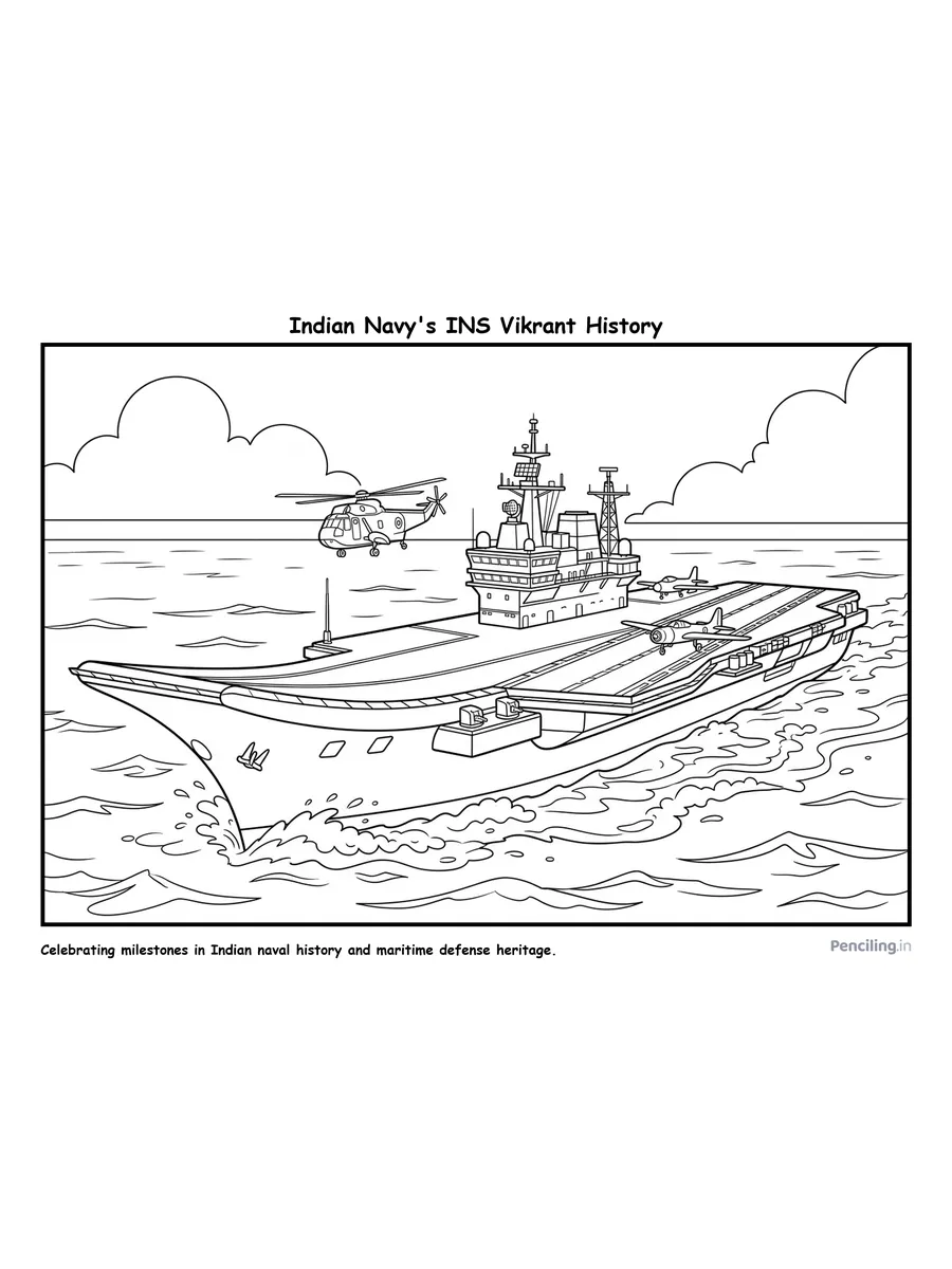 Ages 7–8: Indian Navy's Aircraft Carrier Heritage: INS Vikrant (1961 / 2022)