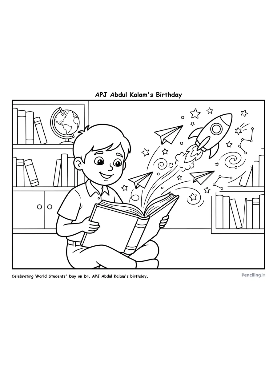 Ages 5–6: Dr. A.P.J. Abdul Kalam's Birthday: World Students' Day (1931 / 2010)