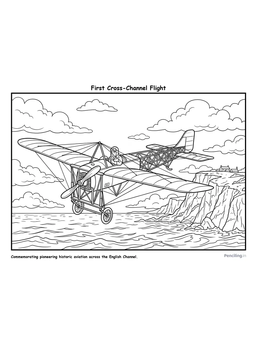 Ages 7–8: The English Channel Challenge: Louis Blériot & Early Aviation (1908–1909)