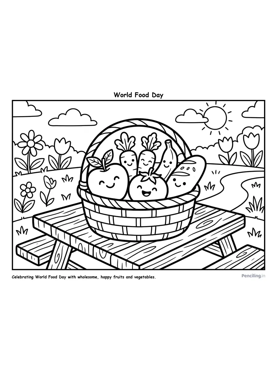 Ages 2–4: World Food Day: The Healthy Harvest Basket (1945 / 1979)