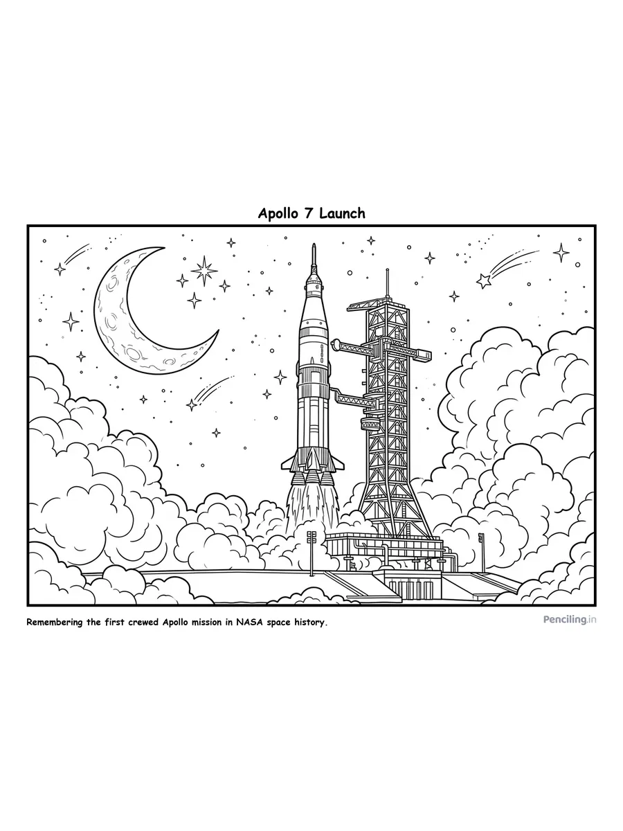 Ages 7–8: Apollo 7: First Crewed Apollo Mission in Orbit (1968)