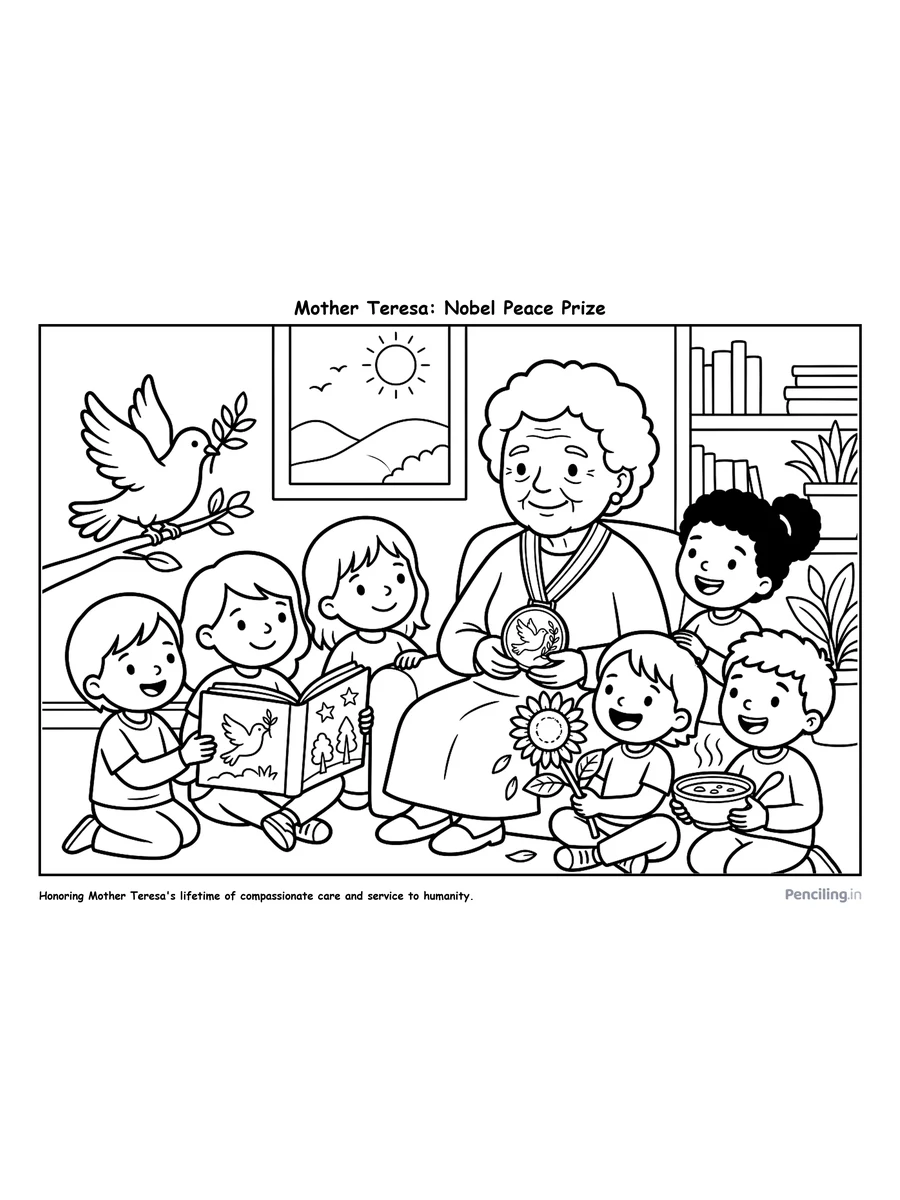 Ages 5–6: Mother Teresa Awarded the Nobel Peace Prize (1979)