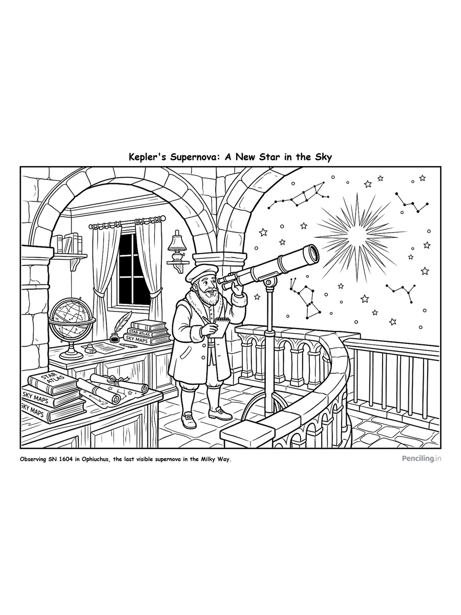 Ages 7–8: Johannes Kepler Observes Kepler's Supernova (1604)