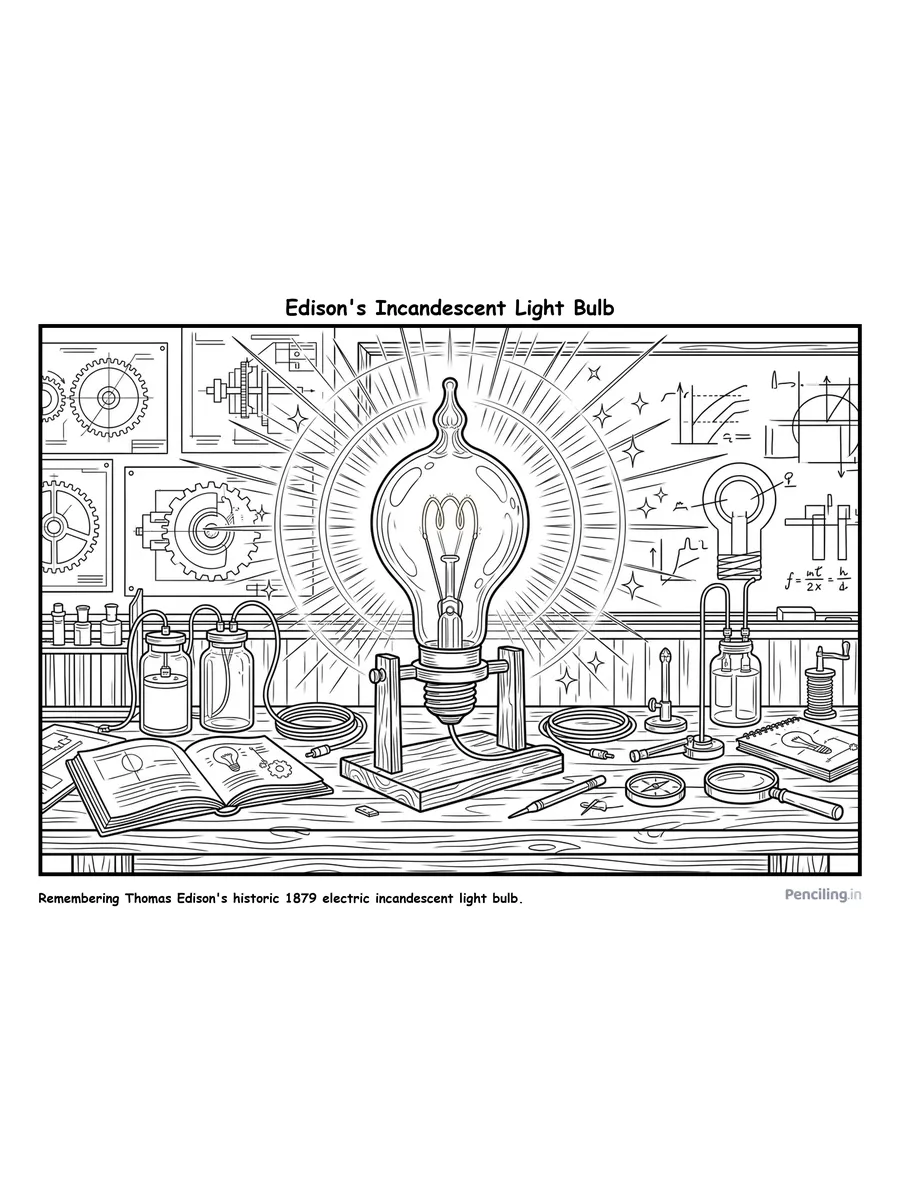 Thomas Edison's Incandescent Light Bulb