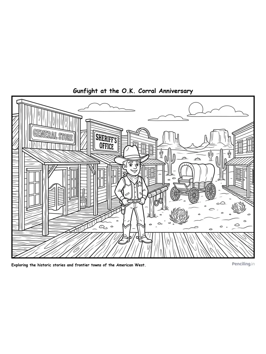 Gunfight at the O.K. Corral in Tombstone (1881)