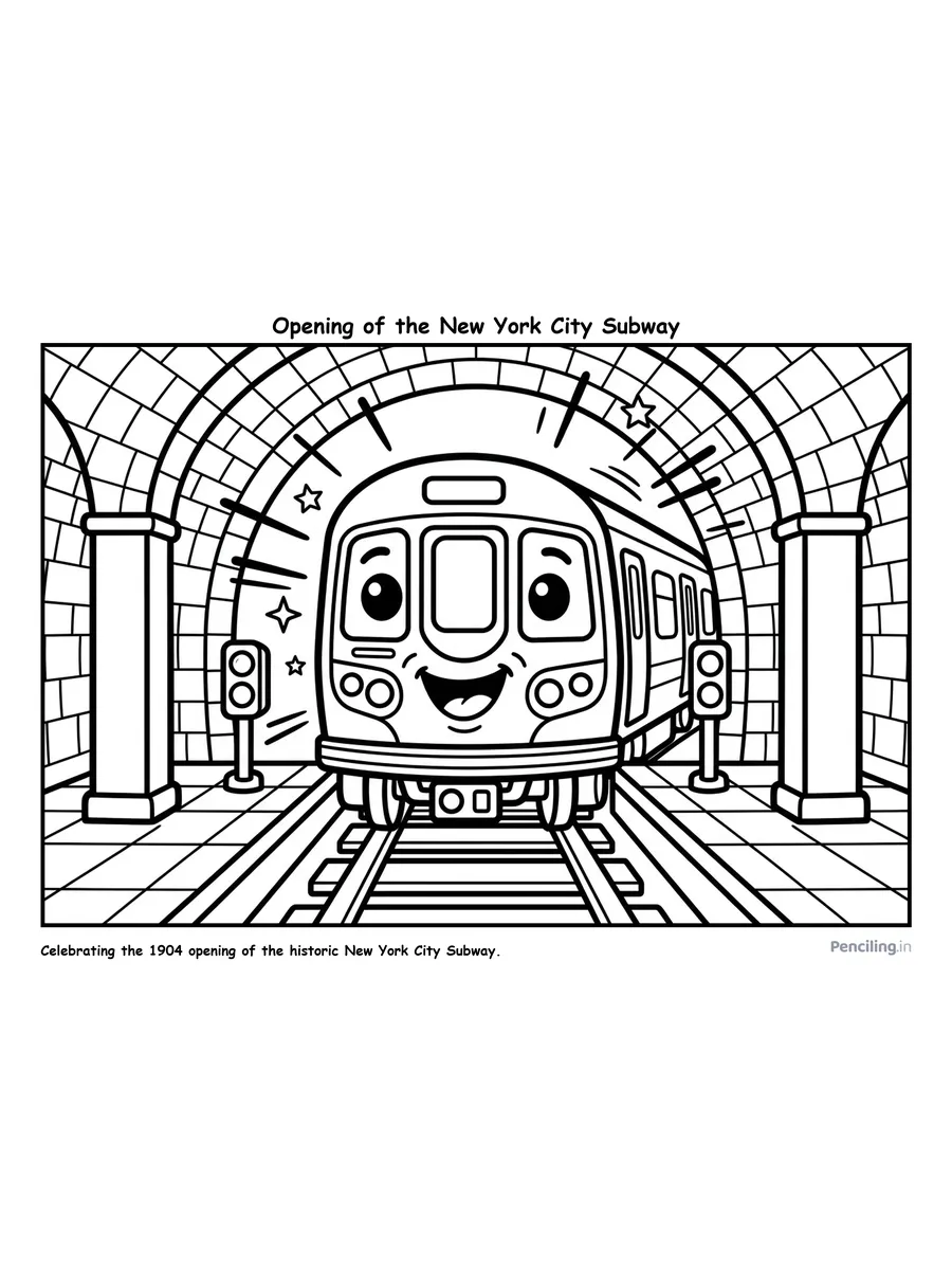 On This Day in History: October 27 colouring pack preview