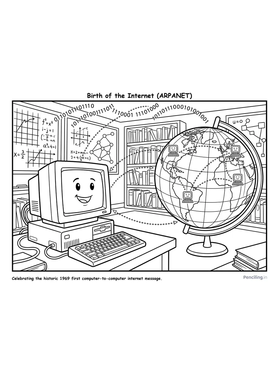 First Host-to-Host ARPANET Message (1969)