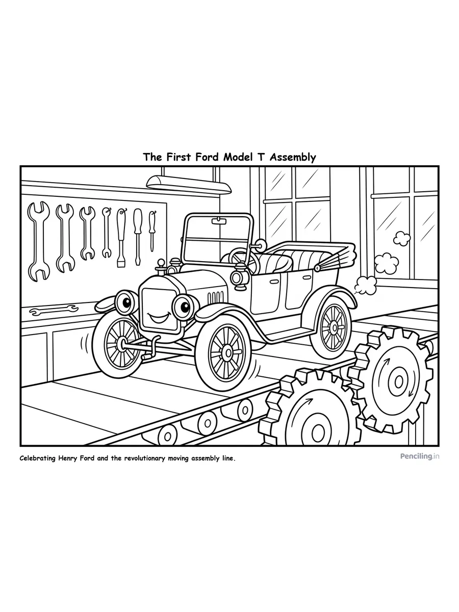 The First Ford Model T Assembly (1913)