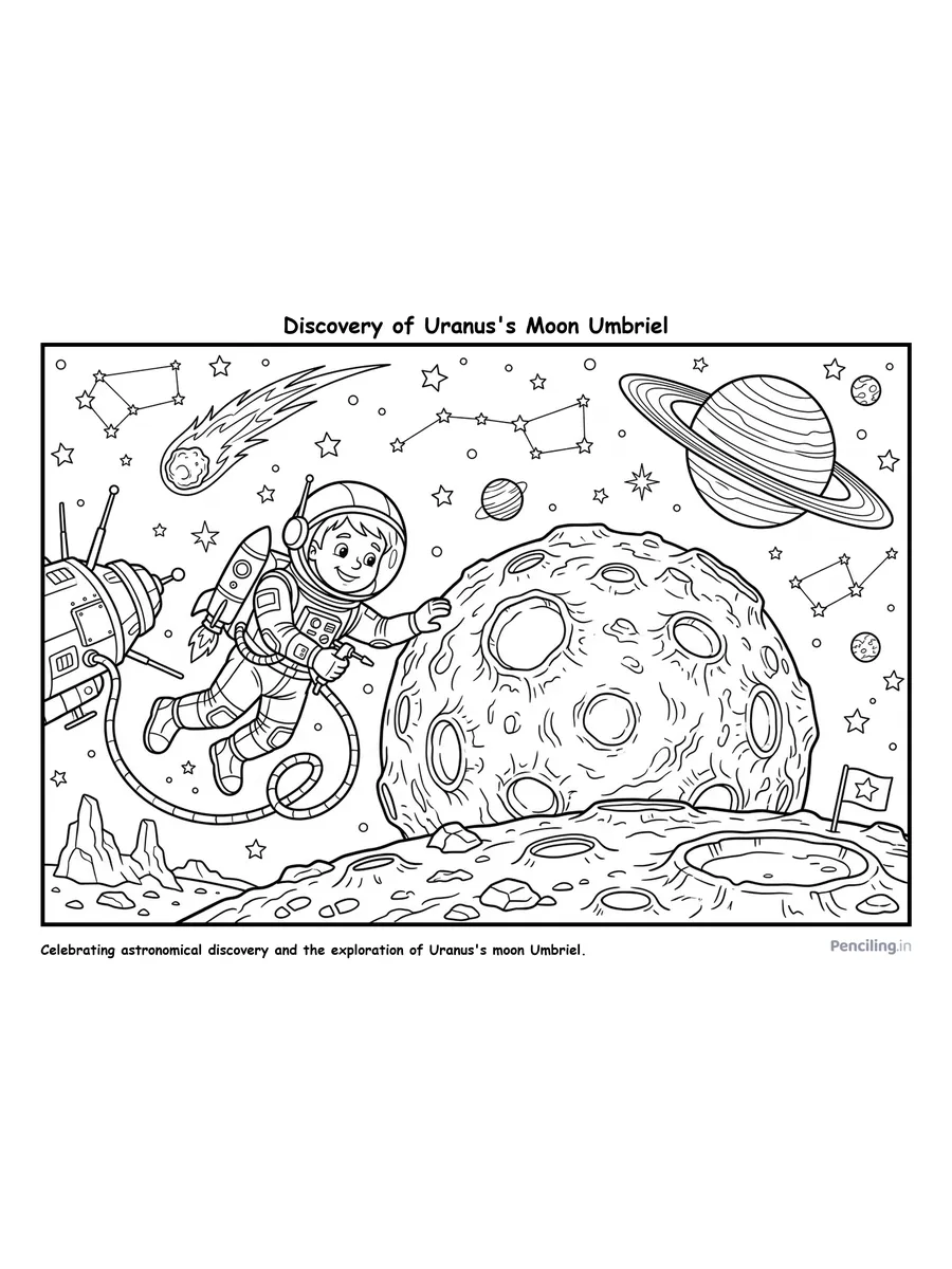 Discovery of Uranus's Moon Umbriel (1851)