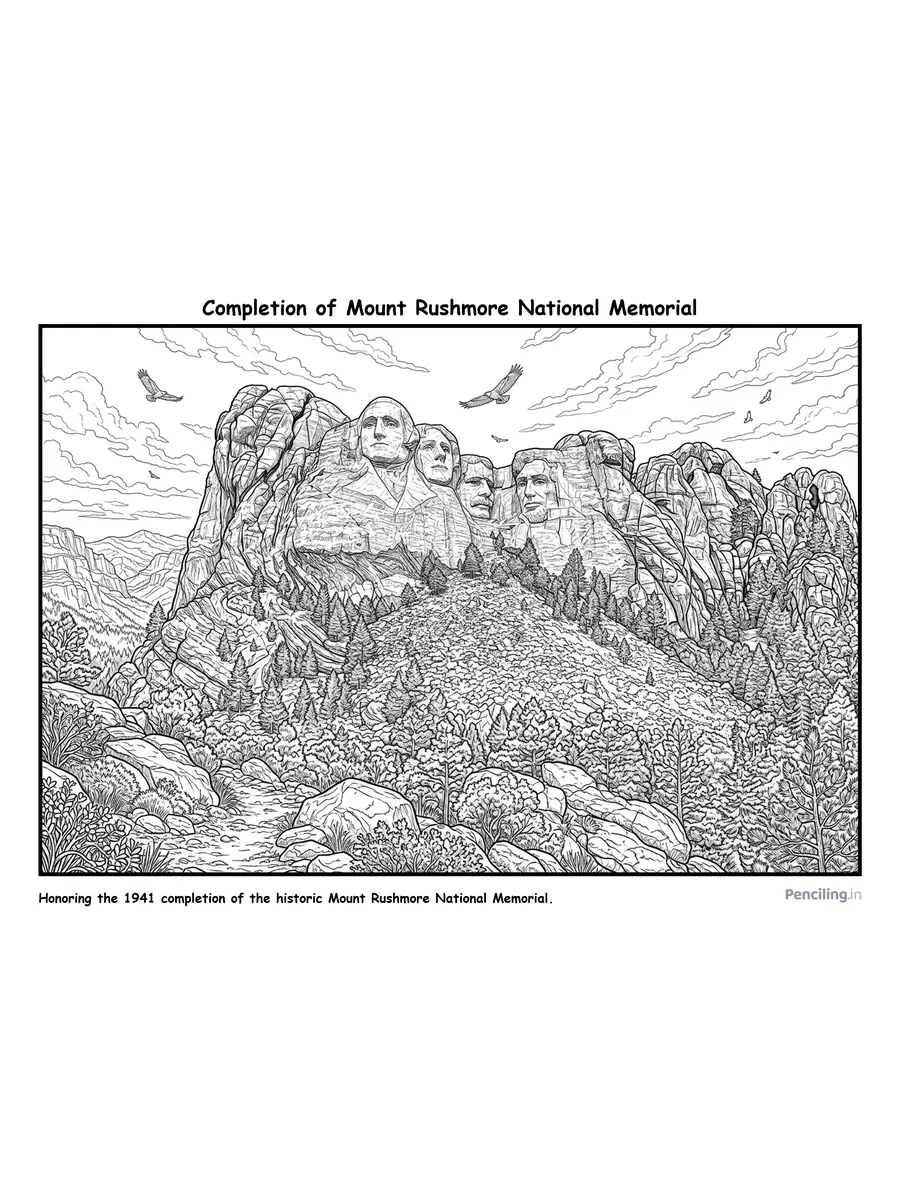 Completion of Mount Rushmore National Memorial (1941)
