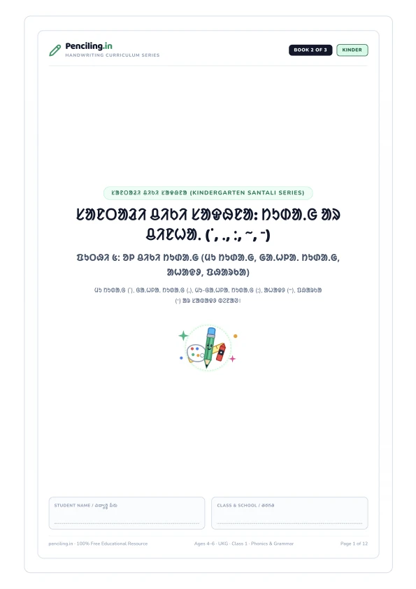 ᱥᱟᱱᱛᱟᱲᱤ ᱪᱤᱠᱤ ᱥᱟᱫᱷᱱᱟ: ᱴᱩᱰᱟᱹᱜ ᱟᱨ ᱪᱤᱱᱦᱟᱹ (ᱸ, ᱹ, ᱺ, ᱻ, ᱼ) Cover